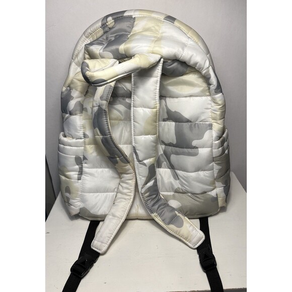 Rossignol UO Exclusive Puffer Backpack Bag White Camo Nylon Daypack main image 8
